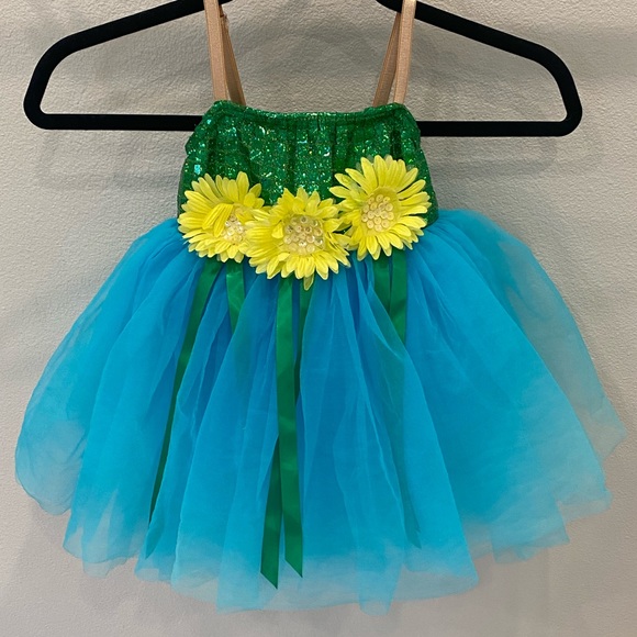 💛Tutu Flower Dress Child Small(4-5)💛 - Picture 1 of 2